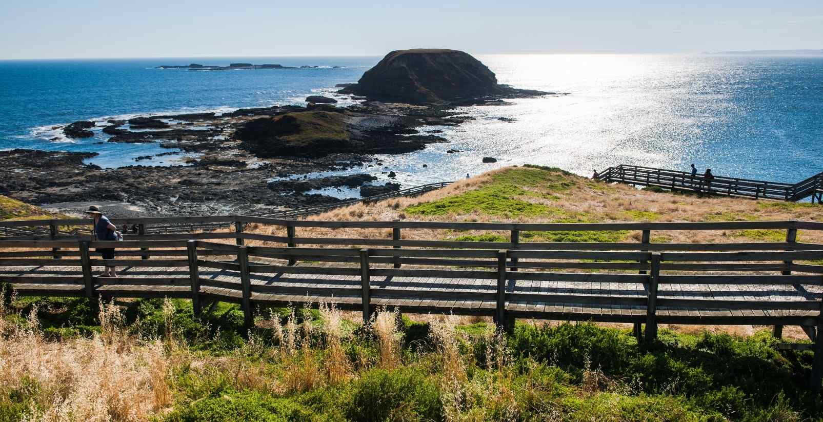 the nobbies boardwalk and cliffs